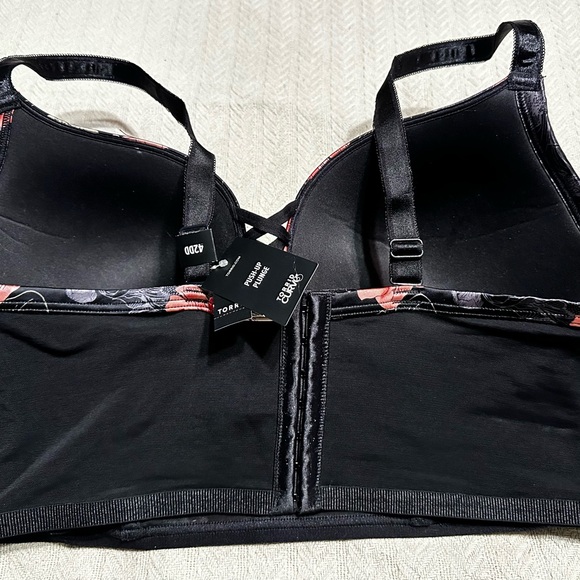 🖤 TORRID 🖤 TORRID FLORAL SKULL PUSH UP CORSET BRA 🖤 - Picture 5 of 6
